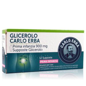 Glicerolo Carlo Erba Prima Infanzia 900 mg Supposte Glicerolo