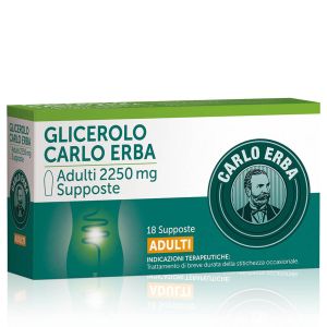 Glicerolo Carlo Erba Adulti 2250 mg Supposte