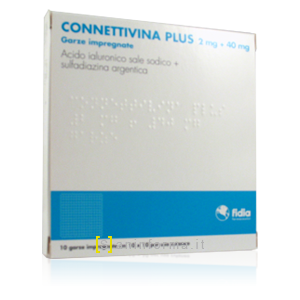 Connettivina Plus 2 mg + 40 mg Garze Impregnate