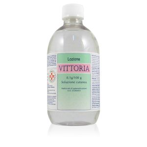 Lozione Vittoria 0,1 g/100 g Soluzione Cutanea