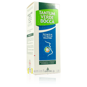 Tantum Verde Bocca mg/15 ml + 7,5 mg/15 ml Collutorio