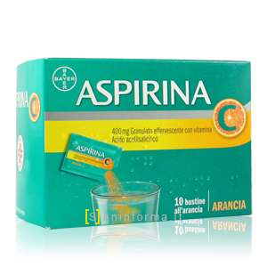 Aspirina 400mg+240mg VIT.C bustine gusto arancio