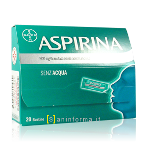 Aspirina 500mg granulato senza acqua bustine