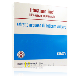 Fitostimoline 15% Garze Impregnate Estratto Acquoso di Triticum Vulgare