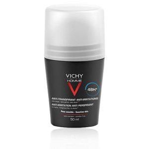 Vichy Homme Deodorante Anti-Traspirante 48H Roll-On Pelle Sensibile