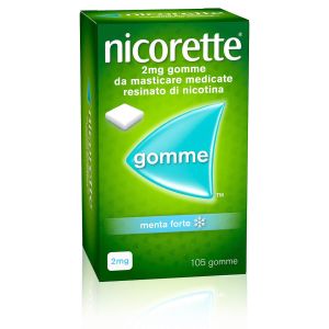 Nicorette 2 mg Gomme da Masticare Medicate Menta Forte 