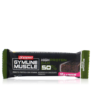 Enervit Gymline Muscle High Protein Bar 50% Brownie