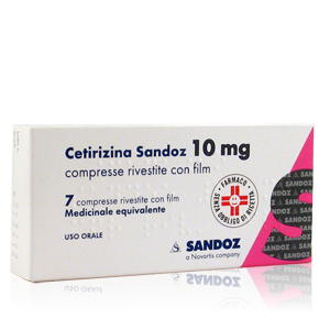 Cetirizina Sandoz 10 mg