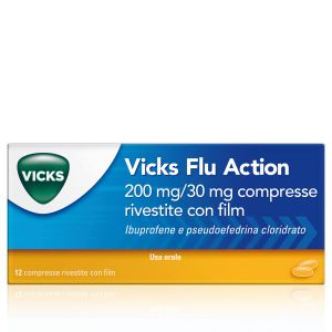 Vicks Flu Action 200mg/30 mg Compresse Rivestite