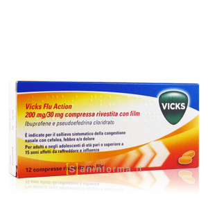 Vicks Flu Action 200mg/30 mg Compresse Rivestite