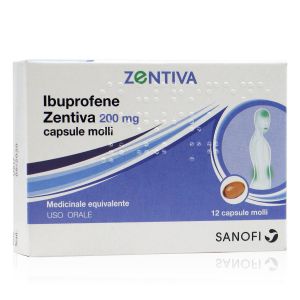 Ibuprofene Zentiva 200 mg 12 Capsule Molli