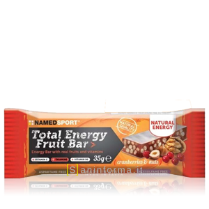 Named Sport Total Energy Fruit Bar Gusto Cranberries e Nuts