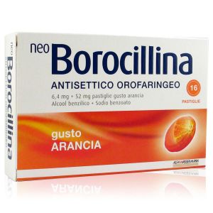 Neo Borocillina Antisettico Orofaringeo Gusto Arancia