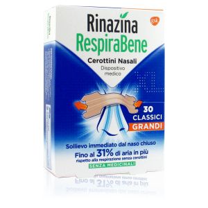 Rinazina Respirabene Cerotti Grandi 30 Pezzi