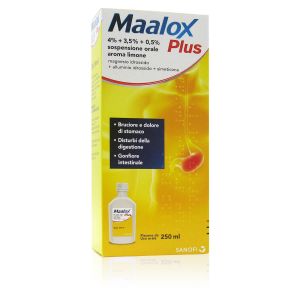 Maalox 4% + 3,5% + 0,5% Sospensione Orale Aroma Limone