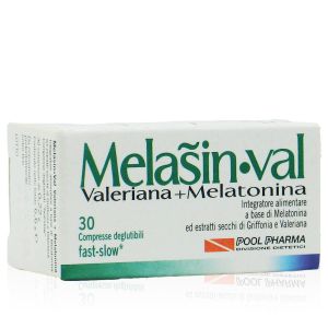 Melasin Val Integratore Valeriana e Melatonina 30 Compresse
