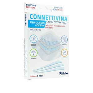 978869853 Connettivina Cerotto Hi Tech Medicazioni Adesive 6x7 CM 5 pezzi