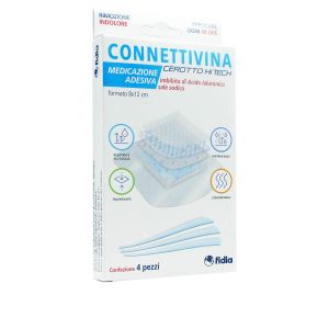 978869877 Connettivina Cerotto Hi Tech Medicazioni Adesive 8x12 CM 4 pezzi