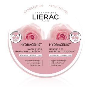 Lierac Hydragenist Maschera SOS Idratante Ossigenante Bi-Dose