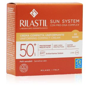 Rilastil Sun System Crema Compatta Uniformante Dore SPF 50+