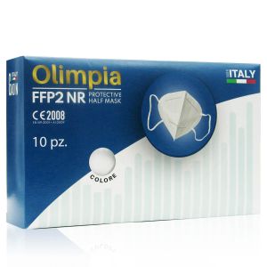Olimpia Mascherine FFP2 Colore Bianco 10 Pezzi