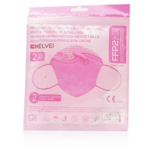 Helvei Mascherine Protettive Small Size Rosa 2 Pezzi 982460901