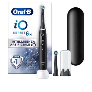 982510303 Oral-B Spazzolino Elettrico Ricaricabile iO6 Nero Con Custodia Da Viaggio