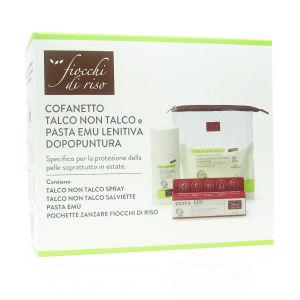 Fiocchi di Riso Cofanetto Talco Non Talco e Pasta Emu Lenitiva Dopopuntura   minsan. 981451673