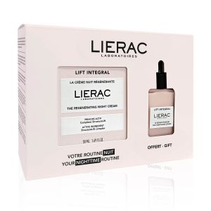 Lierac Cofanetto Lift Integral Crema Notte Rigenerante + Siero Tensore  minsan 985982723