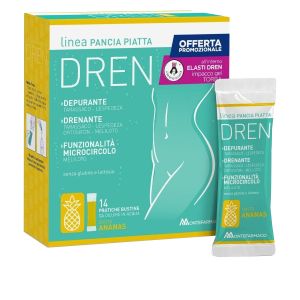 984903993 Pancia Piatta Dren Ananas + Omaggio Elasti Dren Impacco Gel Torba