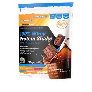 974369605 Named Sport 100% Whey Protein Shake Gusto Choco Brownie 900 g