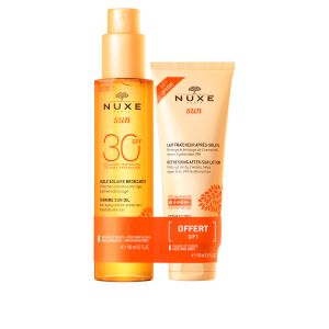 986130173 Nuxe Sun Duo Olio Solare Viso E Corpo SPF30 + Latte Doposole Viso E Corpo